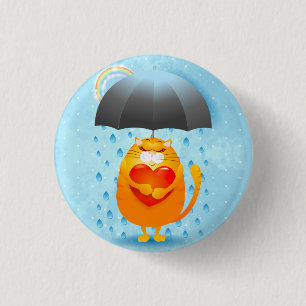 Rainy Day 3 Cm Round Badge