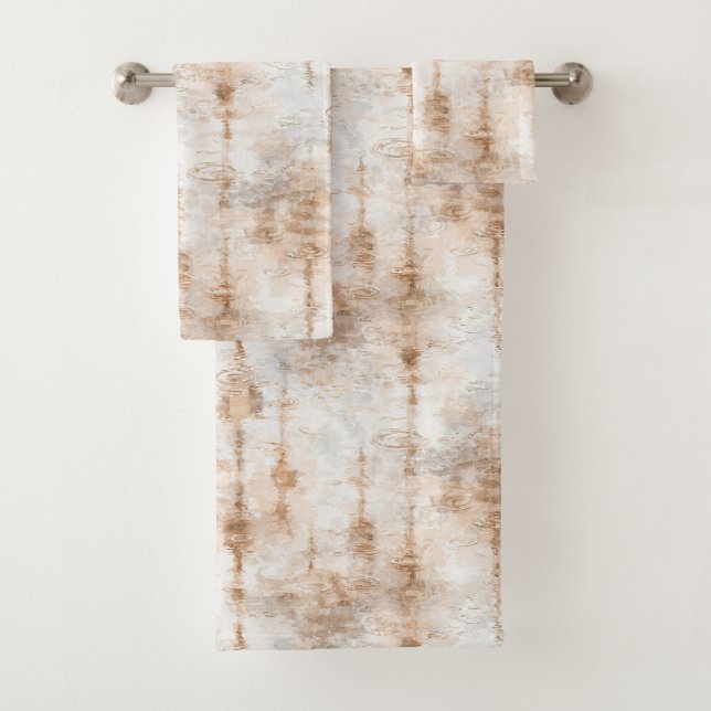 Rainy Day Abstract   Bath Towel Set (Insitu)