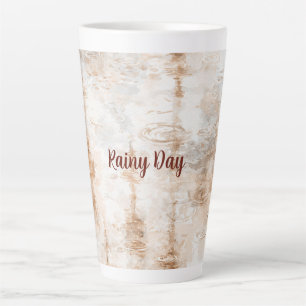 Rainy Day Abstract Latte Mug
