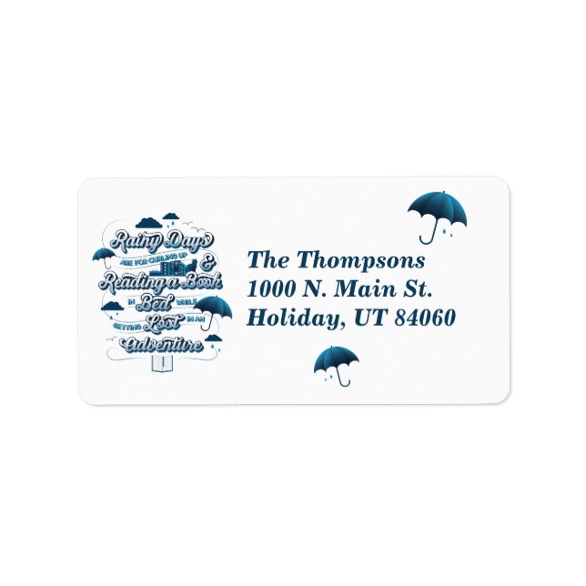 Rainy Day Adventure / Return Address Labels (Front)