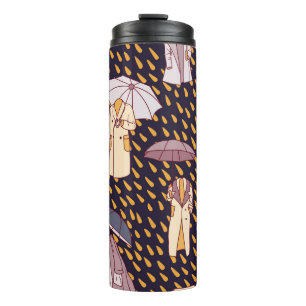 Rainy Day Adventures: Invisible Umbrellas Thermal Tumbler