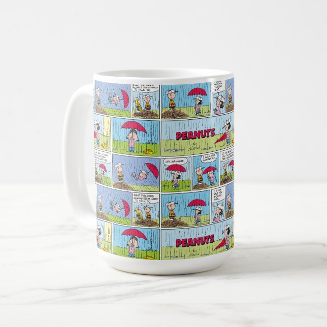 Rainy Day At The Baseball Game Coffee Mug (Front Left)