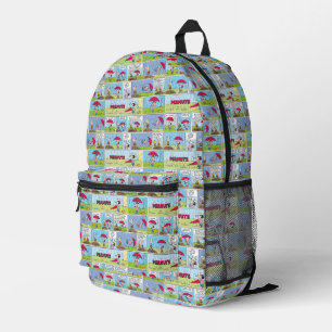 Rainy Day At The Baseball Game Printed Backpack