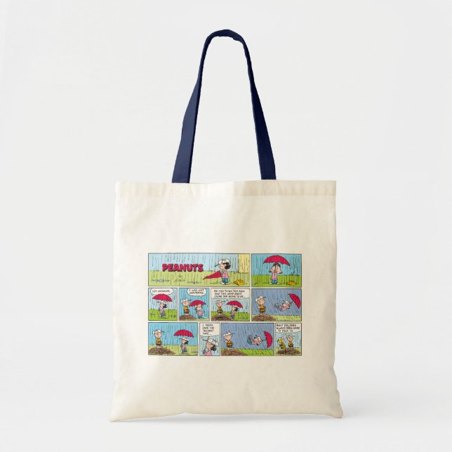 Rainy Day At The Baseball Game Tote Bag (Front)