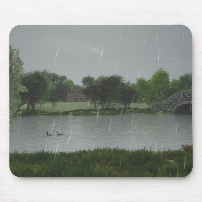 Rainy Day at the Lake Mousepad (Front)