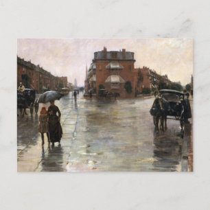 Rainy Day, Boston by Frederick Childe Hassam Postcard