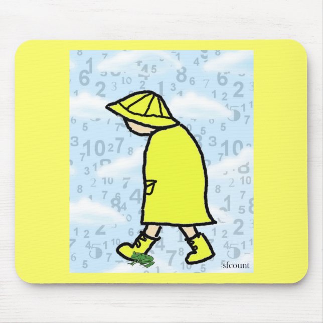 Rainy Day Boy Mousepad (Front)