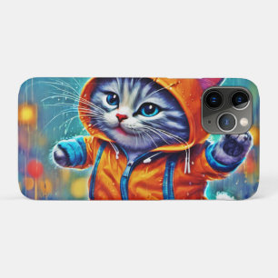 Rainy Day Cat Dance iPhone 11 Pro Case