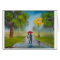 RAINY DAY COUPLE UMBRELLA PAINTING