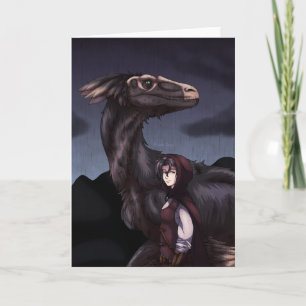 Rainy Day Dinosaur Card