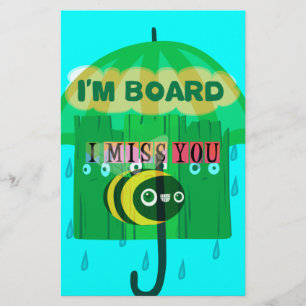 Rainy Day Fun: A Bee's Perspective. "I am board"
