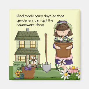 Rainy Day Gardener magnet