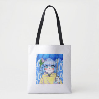 Rainy Day Girl by Lilia  Tote Bag