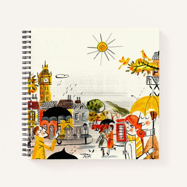 Rainy Day in London Notebook (Front)