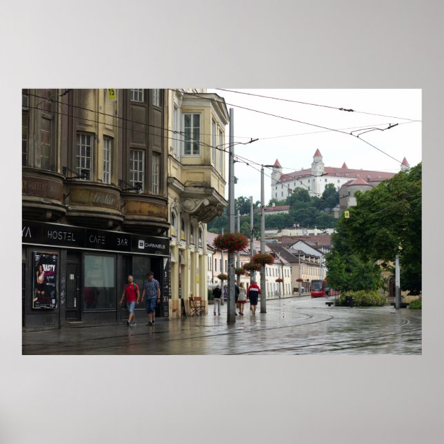 Rainy Day In Old Town Poster (Front)