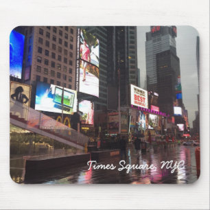 Rainy Day in Times Square New York City NYC Mouse Pad
