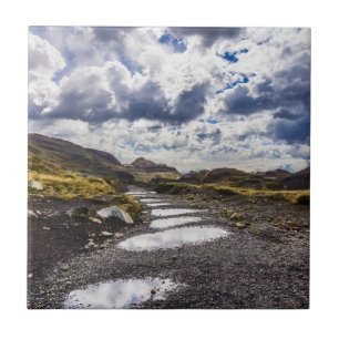 Rainy Day In Torres Del Paine NP Ceramic Tile