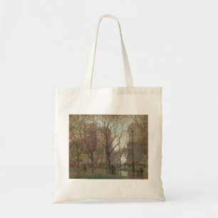 Rainy Day, Madison Square, New York, Paul Cornoyer Tote Bag