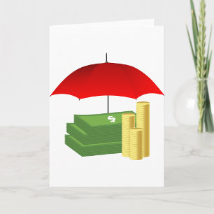 Rainy Day Money Greeting Cards