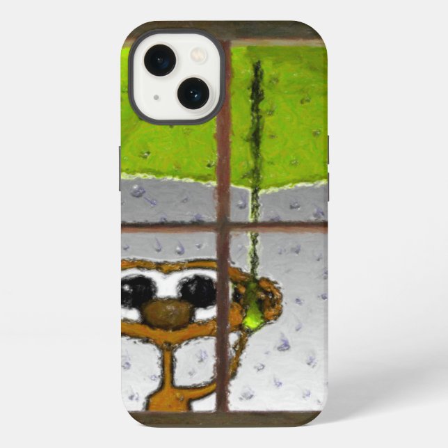 Rainy Day Monkey iPhone Case (Back)