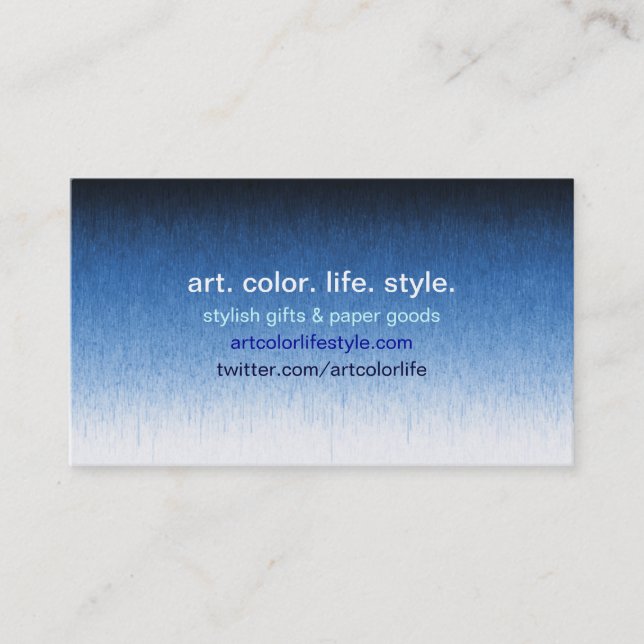 Rainy Day Ombre Custom Business Card (Front)