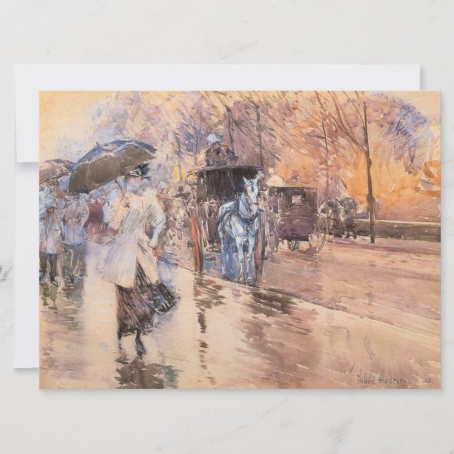 Rainy Day on Fifth Avenue (New York City) Card (Front)
