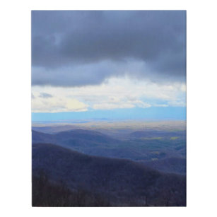 Rainy Day on Rock Castle Gorge Overlook Faux Canvas Print