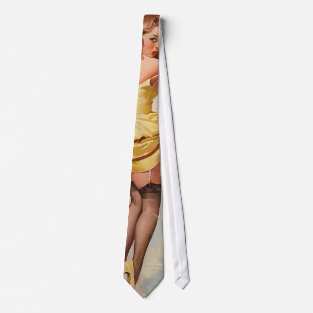 Rainy Day Pin-Up Girl Tie (Front)