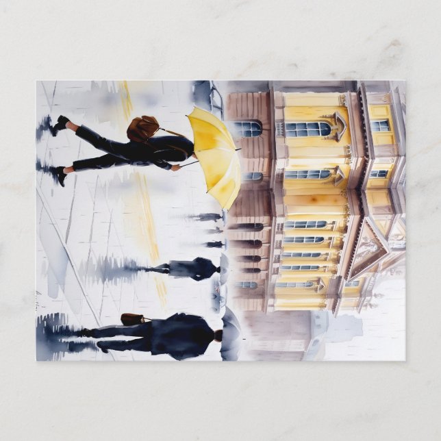 Rainy Day Reflections Postcard (Front)