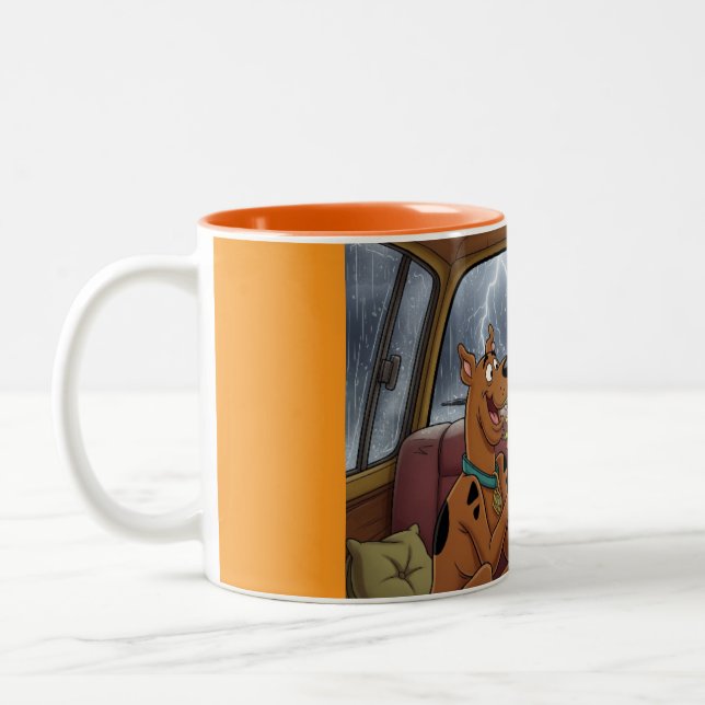 Rainy Day Scooby Snack Session Two-Tone Coffee Mug (Left)