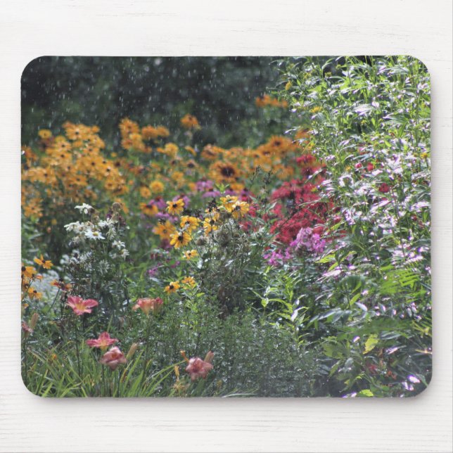 Rainy Day Sunshine Along the Path Mouse Pad (Front)