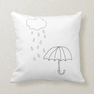 Rainy Day Throw Pillow