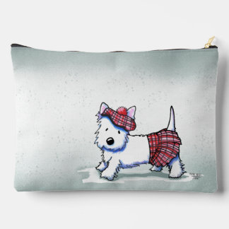 Rainy Day Westie KiniArt Accessory Pouch