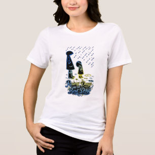 Rainy Days Are the Best Days Cute Umbrella Kids Tri-Blend Shirt