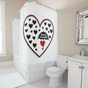Rainy Days Can't Stop Love Shower Curtain
