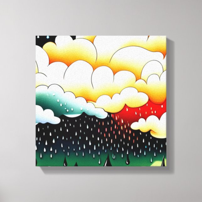 Rainy Days Canvas Print (Front)