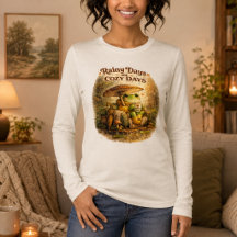 Rainy Days Cosy Days Frog Reading Book Long Sleeve