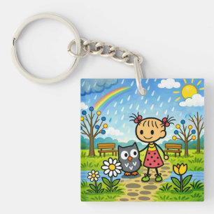 Rainy Days Keychain