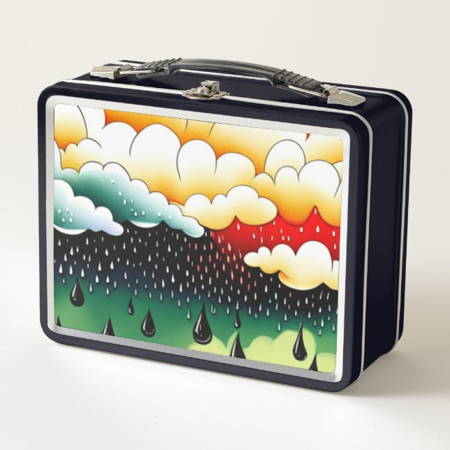 Rainy Days Metal Lunch Box (Front)