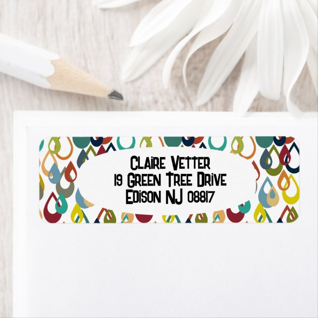 Rainy Days  Return Address Label (Insitu)