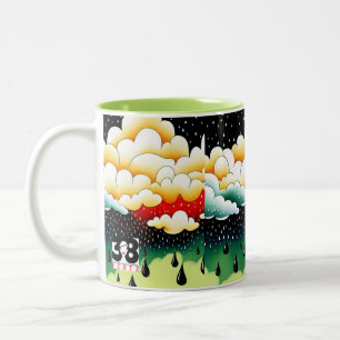 Rainy Days Two-Tone Coffee Mug
