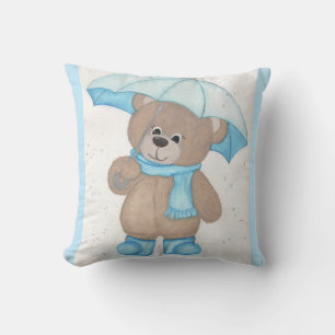 Rainy Daze Teddy Bear Cushion