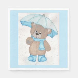 Rainy Daze Teddy Bear Napkin