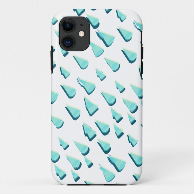  Rainy Drops Illustration iPhone / iPad case (Back)