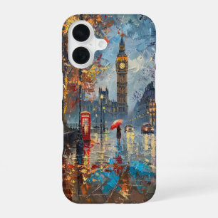 Rainy Evening in London iPhone 16 Case