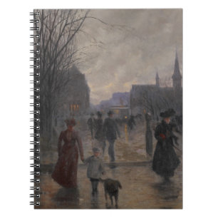 Rainy Evening on Hennepin Avenue, c.1902 Notebook