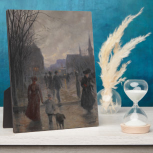 Rainy Evening on Hennepin Avenue, c.1902 Plaque
