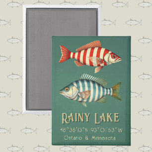 Rainy Lake Ontario Minnesota souvenir Magnet
