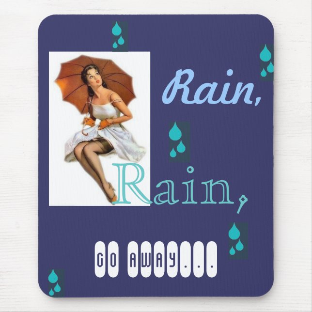 Rainy Pinup mousepad (Front)