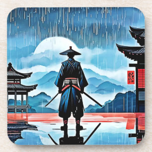 Rainy Samurai: Silent Vigil Coaster